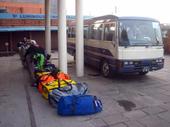 Preparando nuestro equipaje en Katmandú