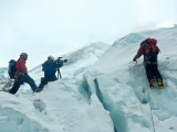 Practica de escalada en hielo