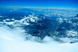 Vista hacia el Glaci­ar del Kangshung.­ Vía de subida de la primera ascensión Chilena 20 años atrás.